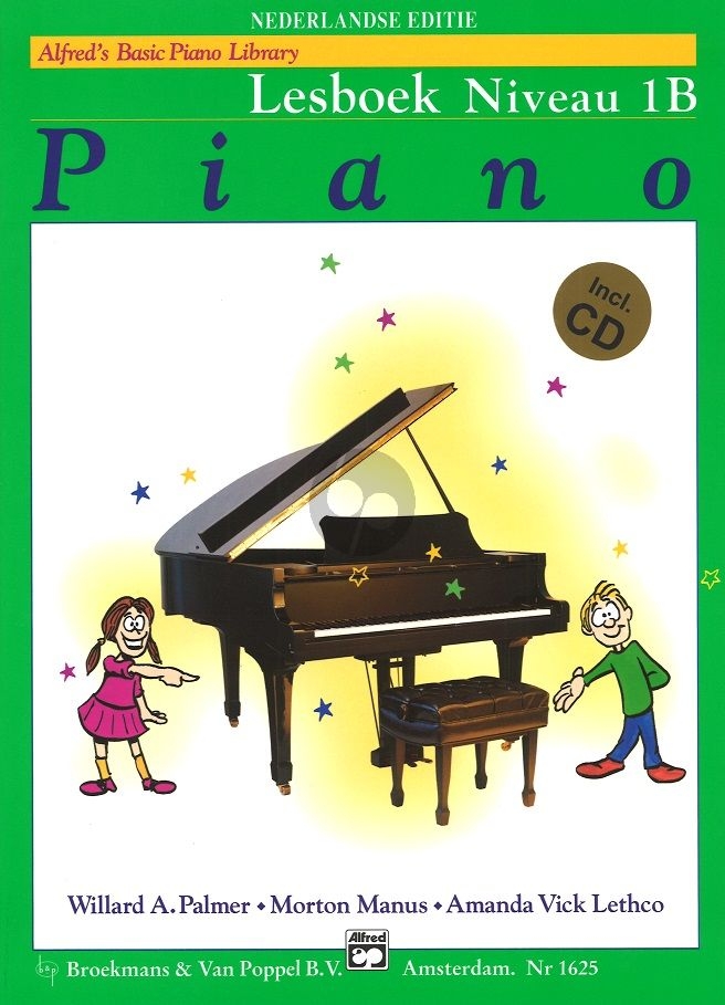 Alfred's Basic Piano Library Lesboek Niveau 1B+CD