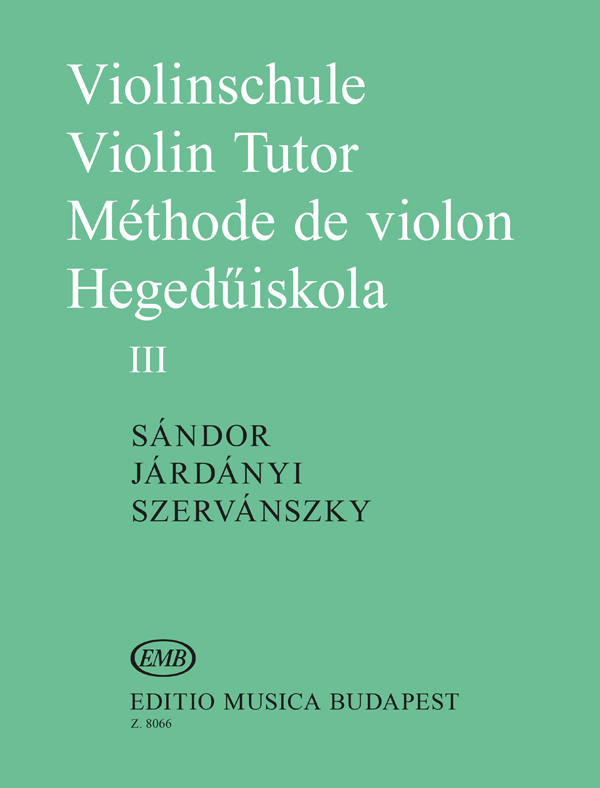 Violinschule - Violin Tutor -M&eacute;thode de Violon III