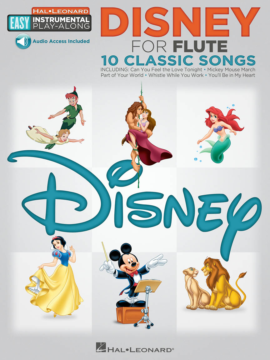 Disney - 10 Classic Songs - Easy Instrumental Play-Along - Flute