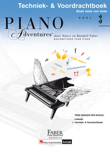 Piano Adventures Techniek- & Voordrachtboek Deel 3 - Dutch Edition - Nederlandstalige Editie
