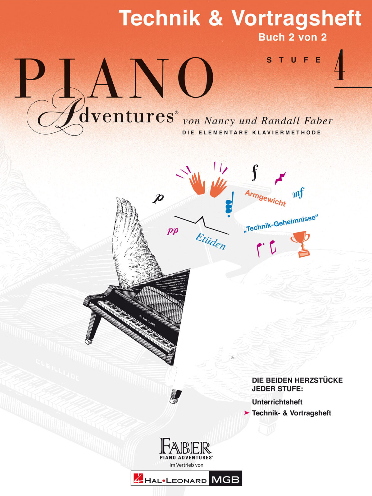 Piano Adventures: Technik- & Vortragsheft Stufe 4 - German Edition - Deutsche Ausgabe