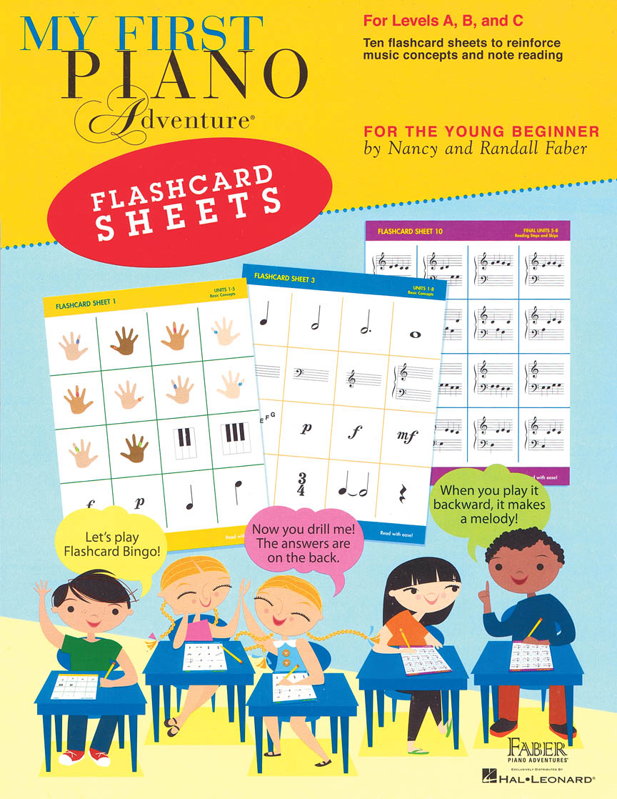 My First Piano Adventure&cedil; Flashcard Sheets - For the Young Beginner
