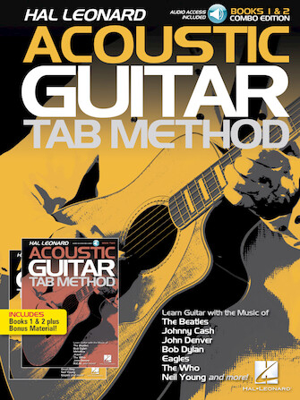 Hal Leonard Acoustic Guitar Tab Method - Combo Ed. - Books 1 & 2 with Online Audio, Plus Bonus Material