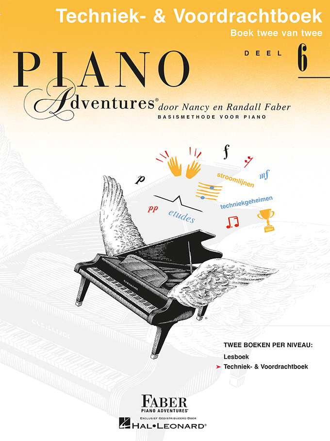 Piano Adventures Techniek- & Voordrachtboek Deel 6 - Dutch Edition - Nederlandstalige Editie