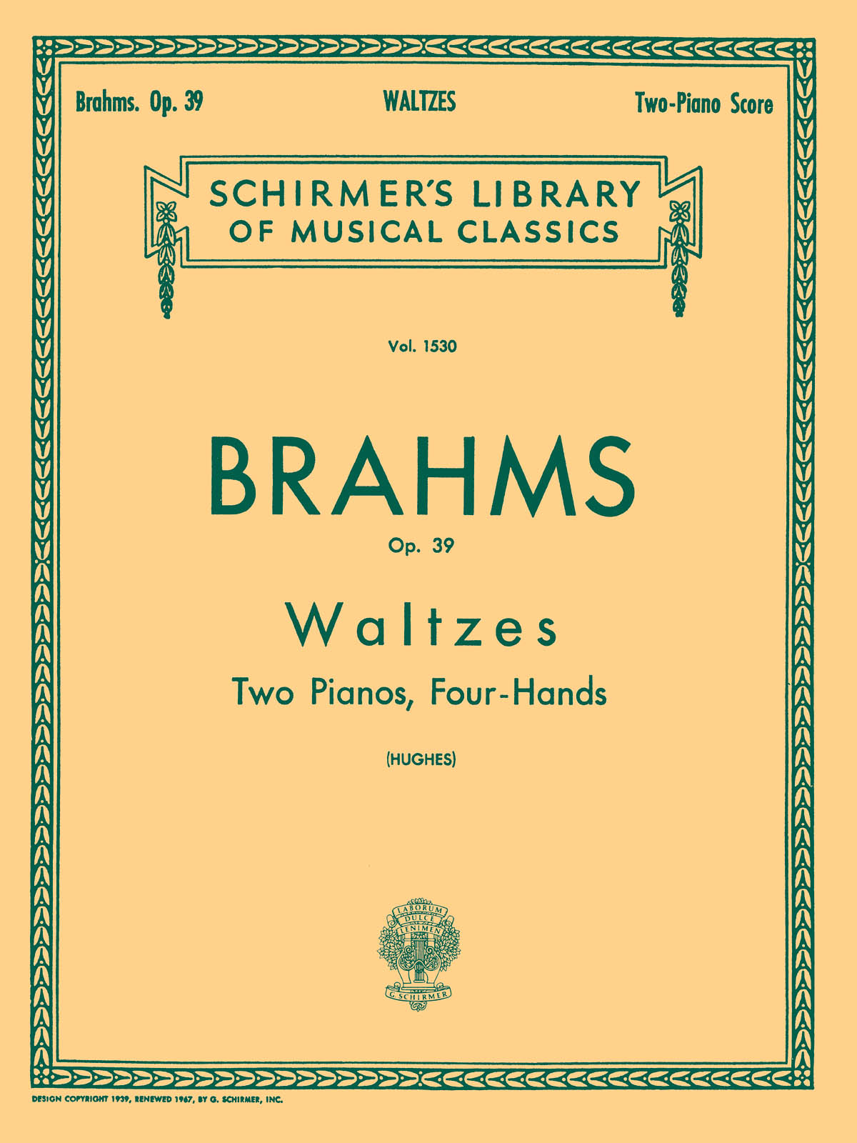 Waltzes, Op. 39 (set) - Two Pianos, Four Hands. Includes set of parts for each player.