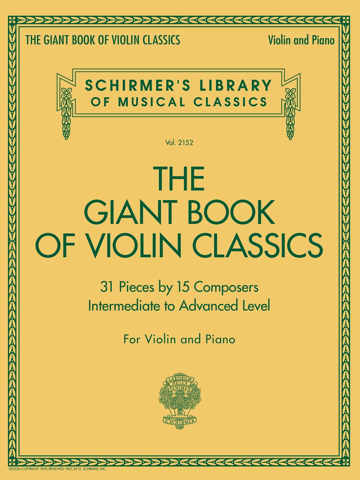 Giant Book of Violin Classics - Violin and Piano