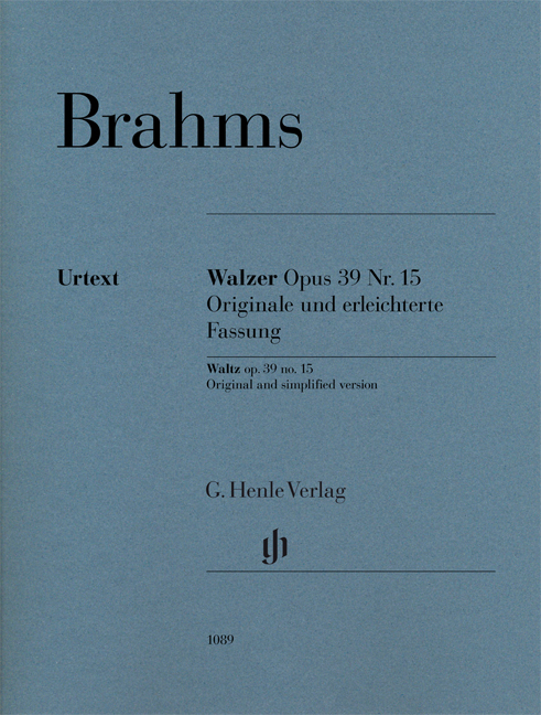 Waltz Op 39 No 15 Original & Simplified Piano - Original and simplified version, single edition from HN 1286 and 1287