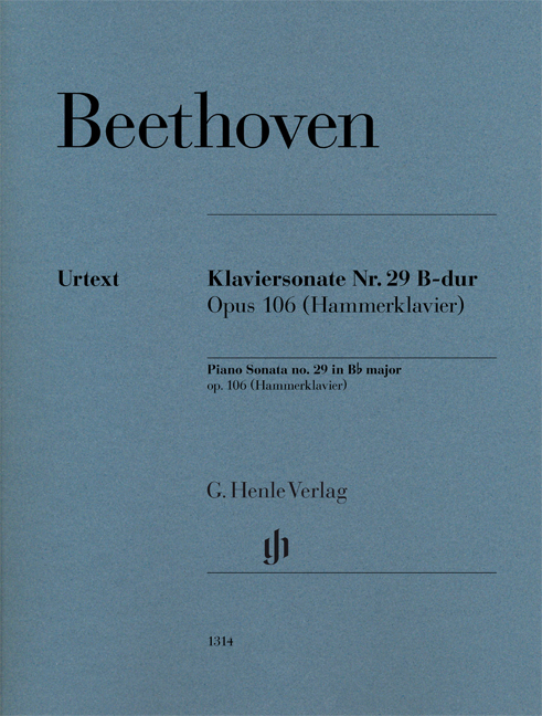 Piano Sonata No. 29 In B-Flat Op. 106 - Hammerklavier, Single Edition from HN 34