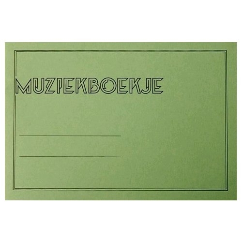 Muziekschrift 6 Balks Doorschoten ( Groen ) - Muzieklijntjes/schrijflijntjes