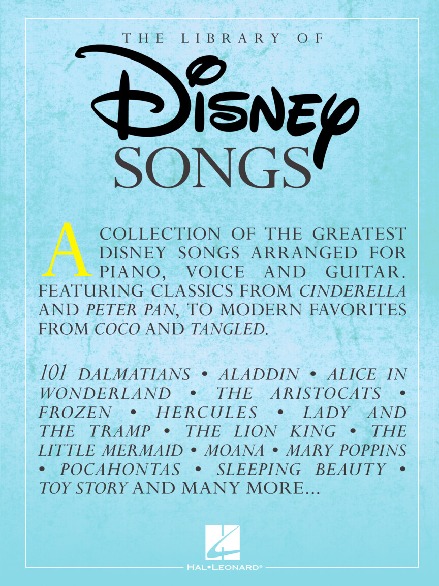 The Library of Disney Songs - Over 50 of the Greatest Disney Songs