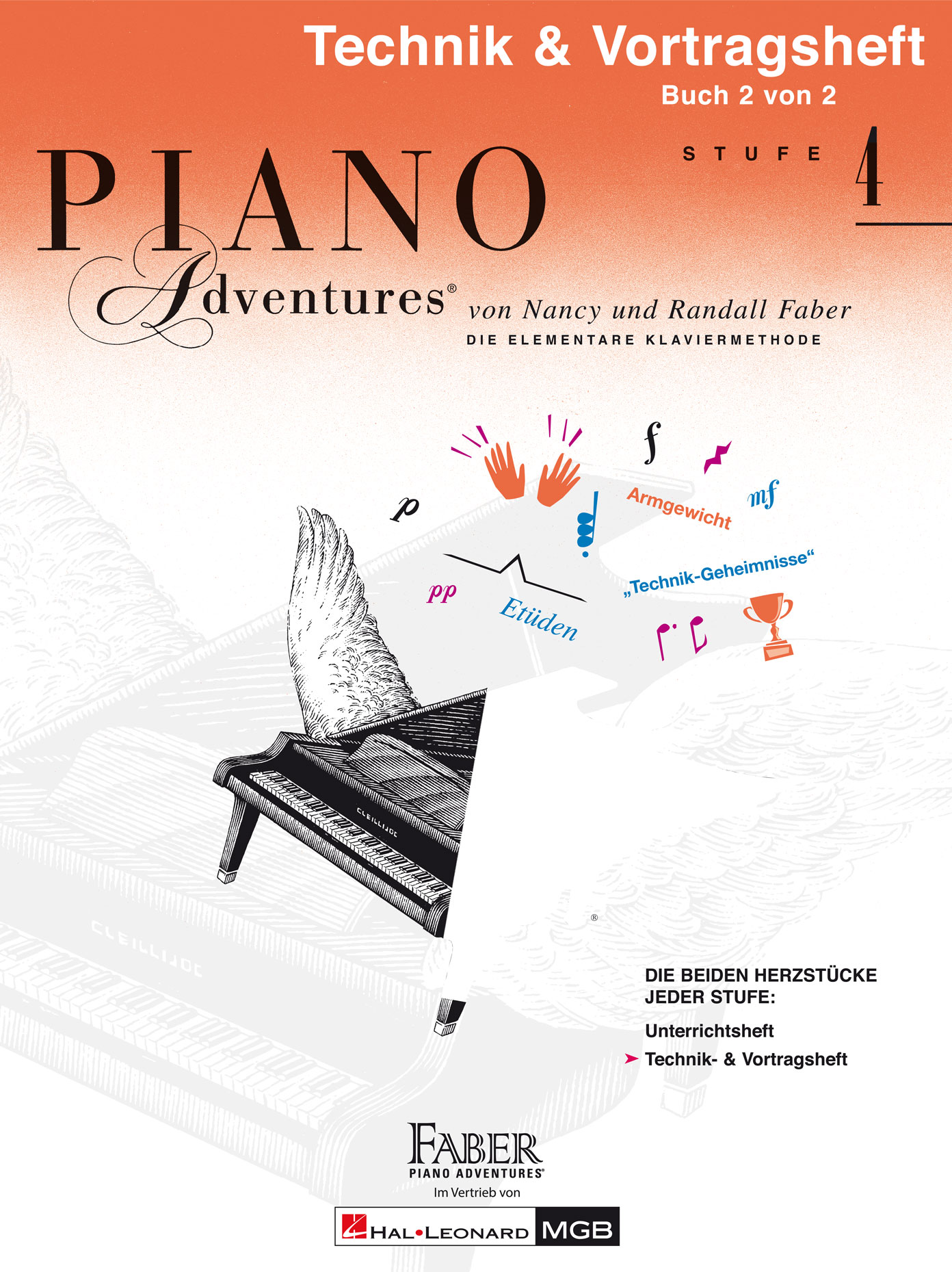 Piano Adventures: Technik- & Vortragsheft Stufe 4 - Nancy Faber, Randall Faber
