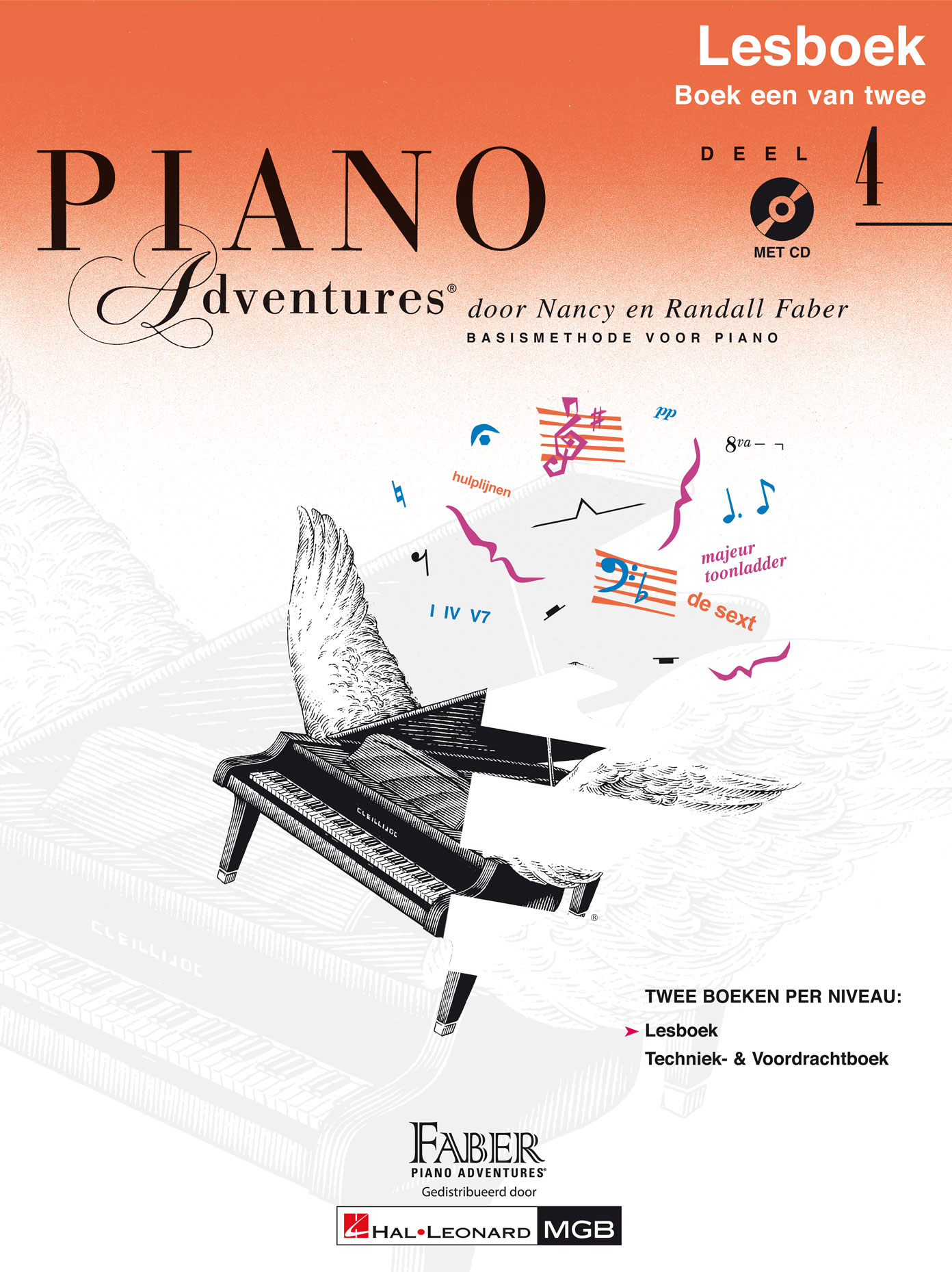 Piano Adventures: Lesboek Deel 4 +CD - Nancy Faber, Randall Faber