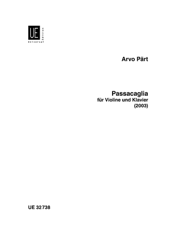 Passacaglia  - Arvo Pärt