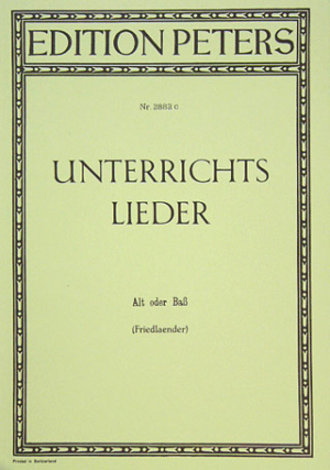 Unterrichtslieder Laag -  Friedlander