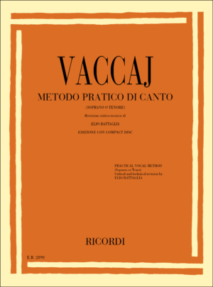 Metodo pratico di canto - Nicola Vaccai