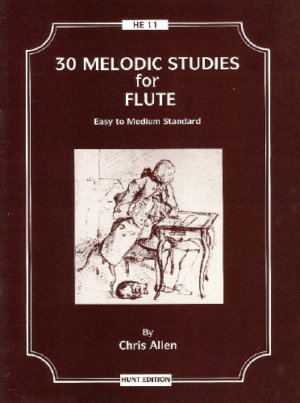 30 Melodic Studies For Flute - C. Allen