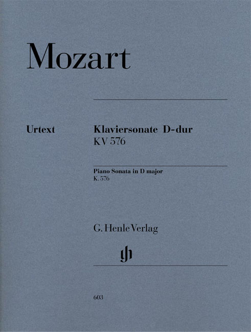 Piano Sonata D major KV 576 - Wolfgang Amadeus Mozart