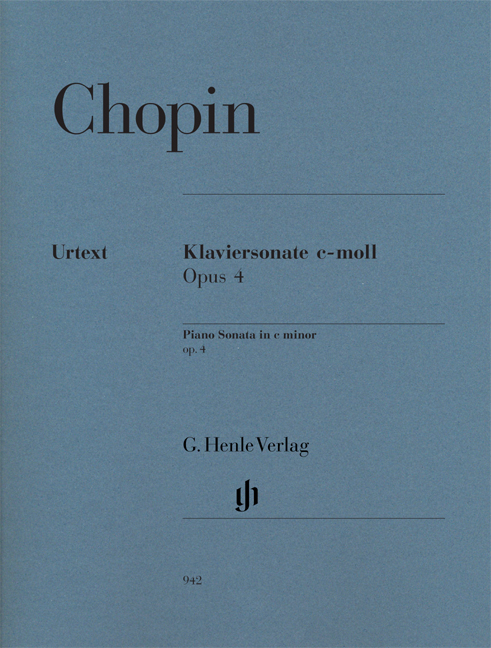 Piano Sonata In C Minor Op.4 - Urtext - Frédéric Chopin